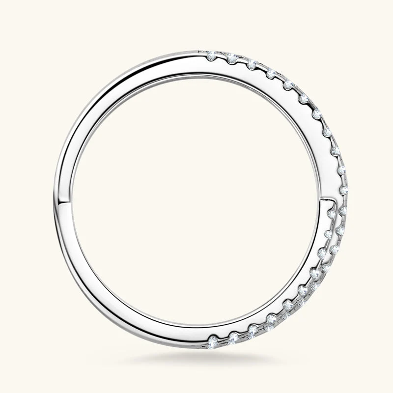 Deep Love Premium Moissanit Pavé Ehering