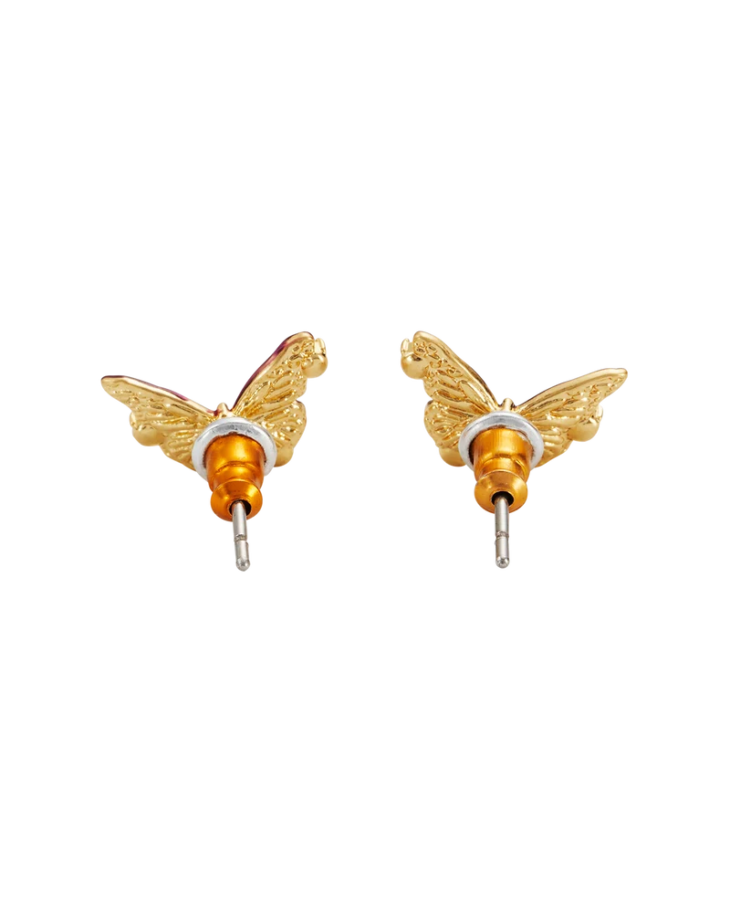 Eve Butterfly Stud Earrings in Gold