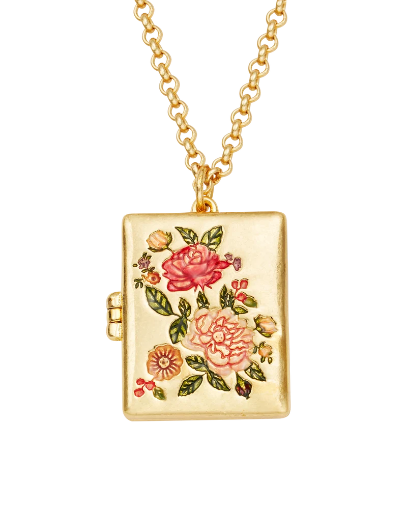 Eve Floral Locket in Gold