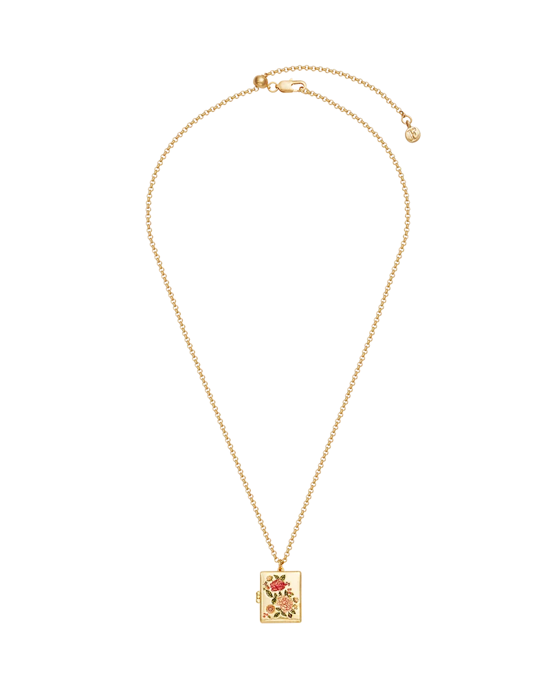 Eve Floral Locket in Gold