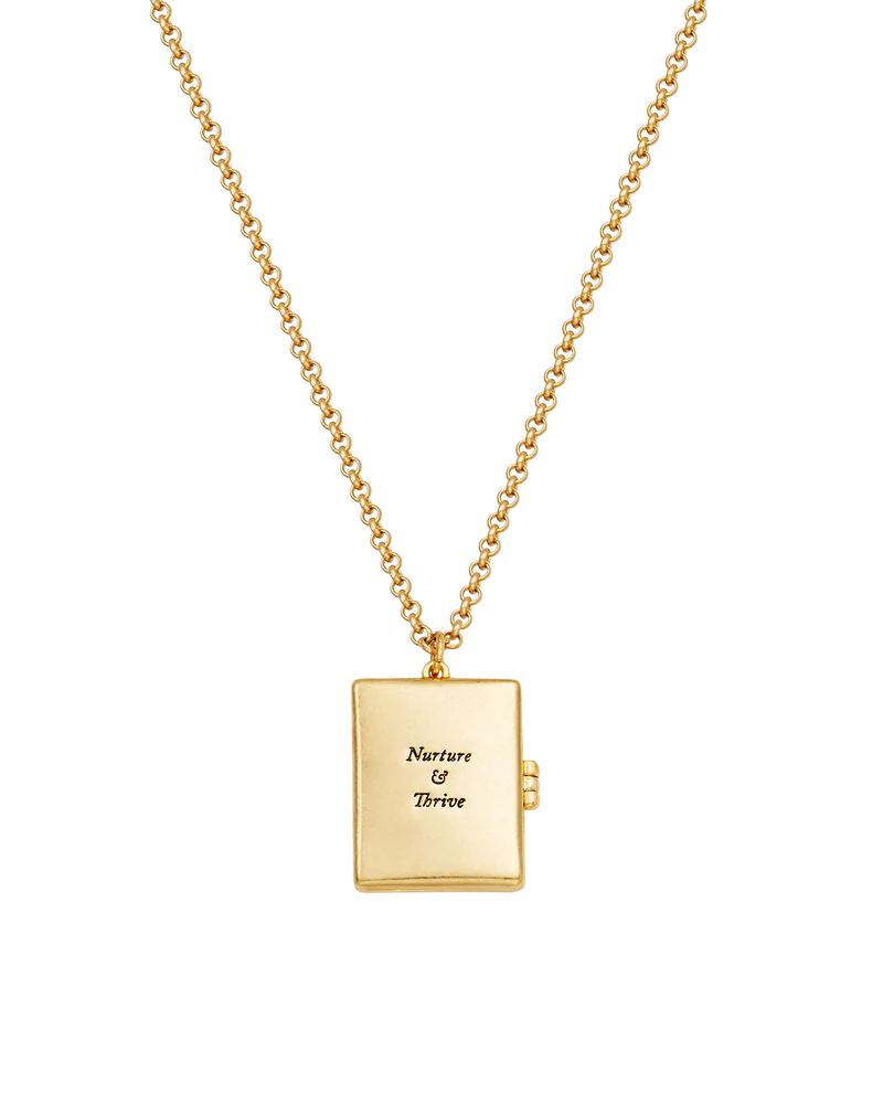 Eve Floral Locket in Gold