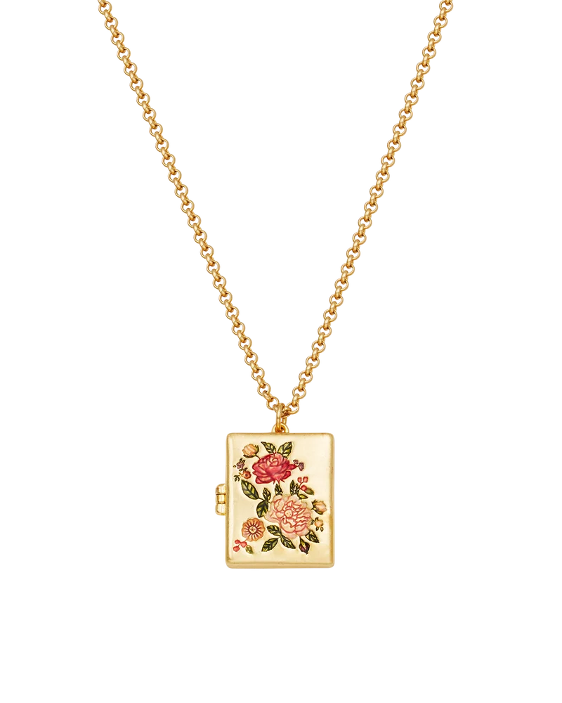 Eve Floral Locket in Gold