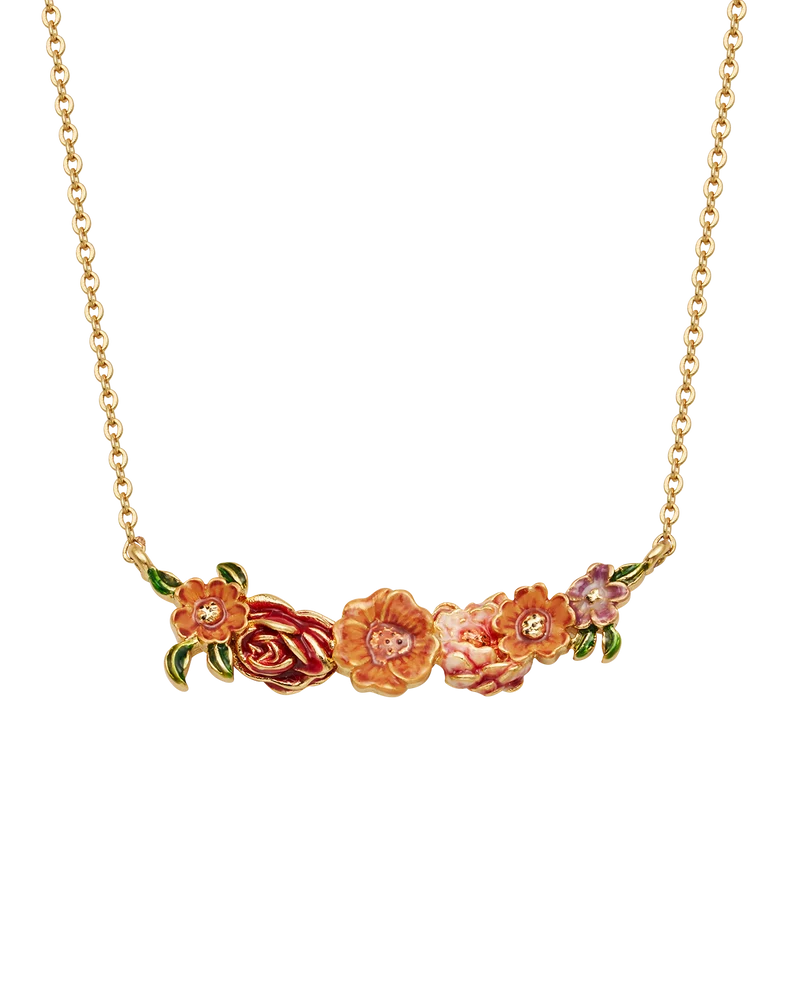 Eve Floral Choker Necklace in Gold
