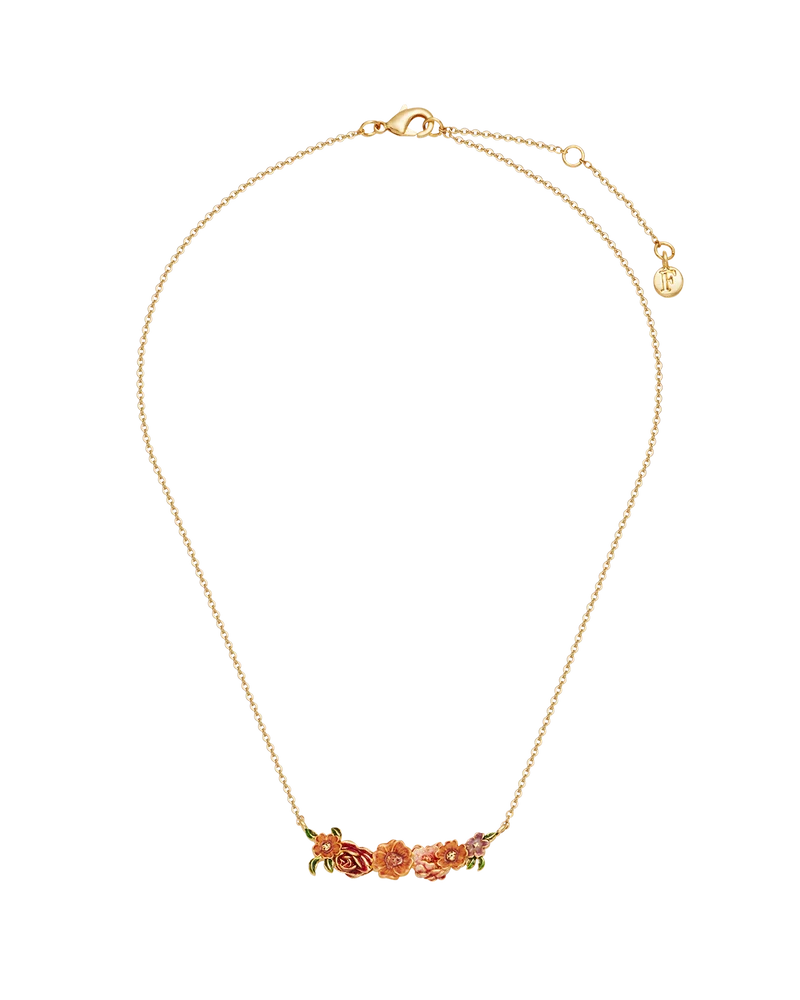 Eve Floral Choker Necklace in Gold