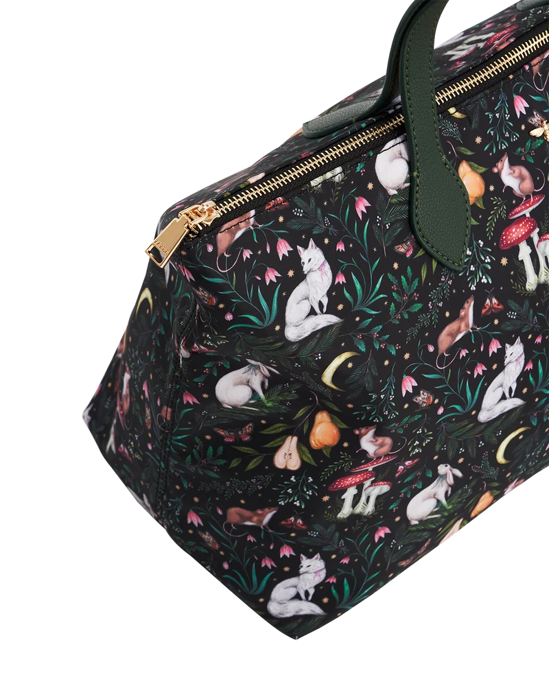 Edith Niva Print Tote Bag in Green