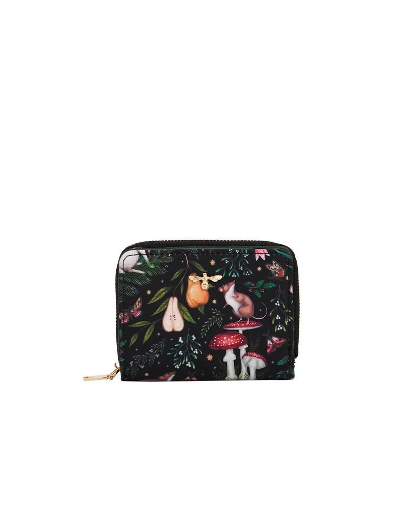 Niva Print Small Purse in Green