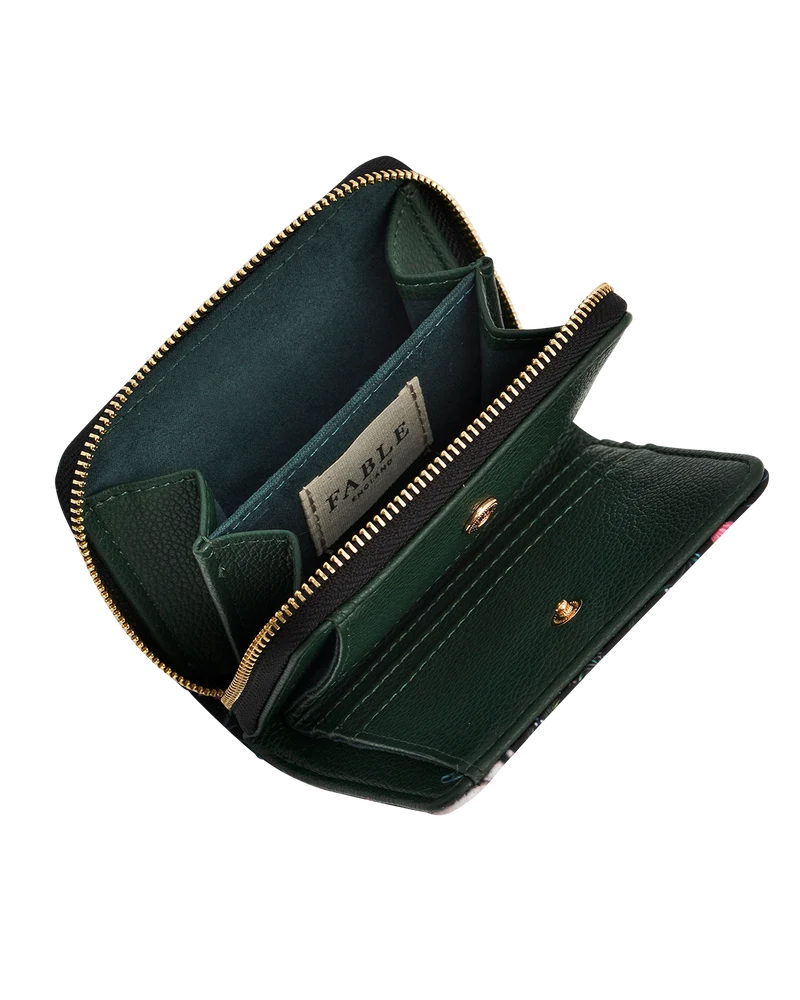 Niva Print Small Purse in Green