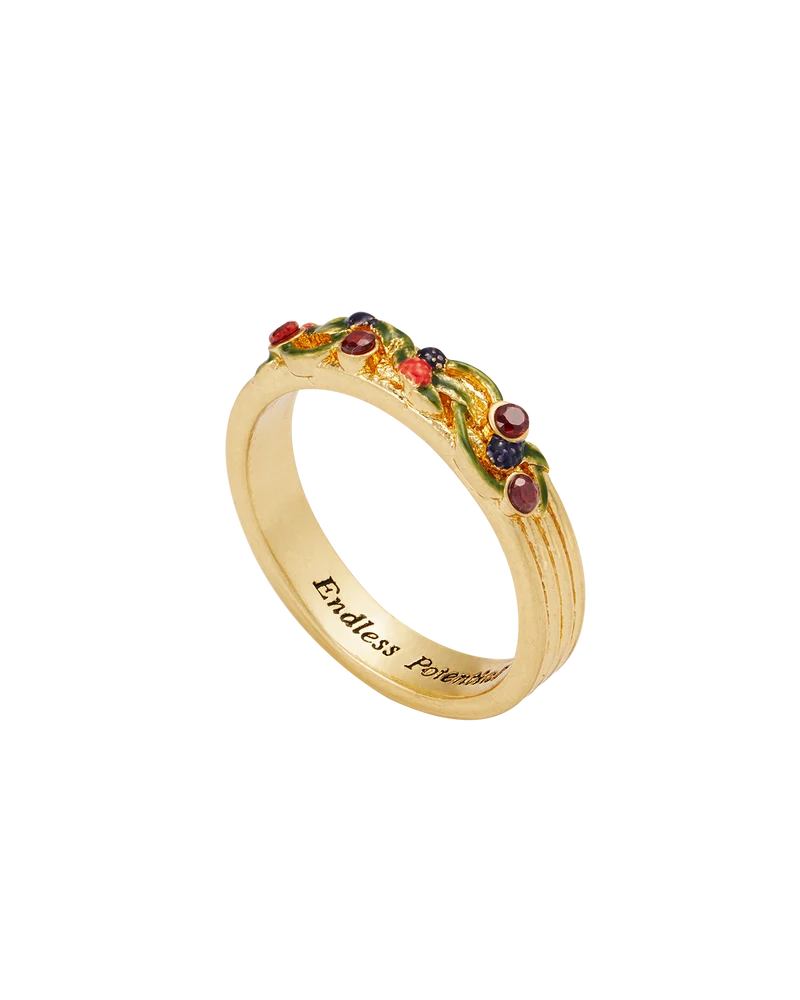 Orla Hedgerow Ring in Gold