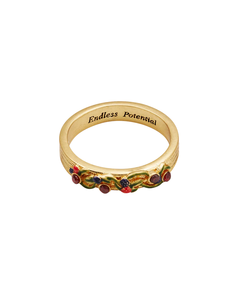 Orla Hedgerow Ring in Gold