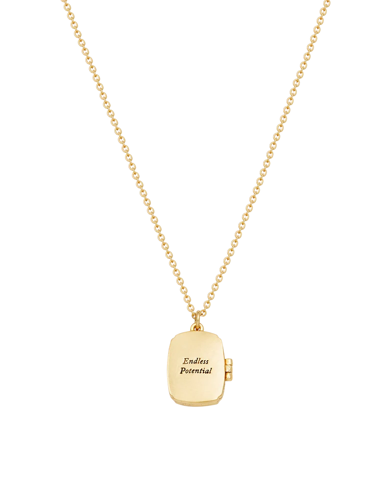 Orla Hedgerow Locket Necklace in Gold