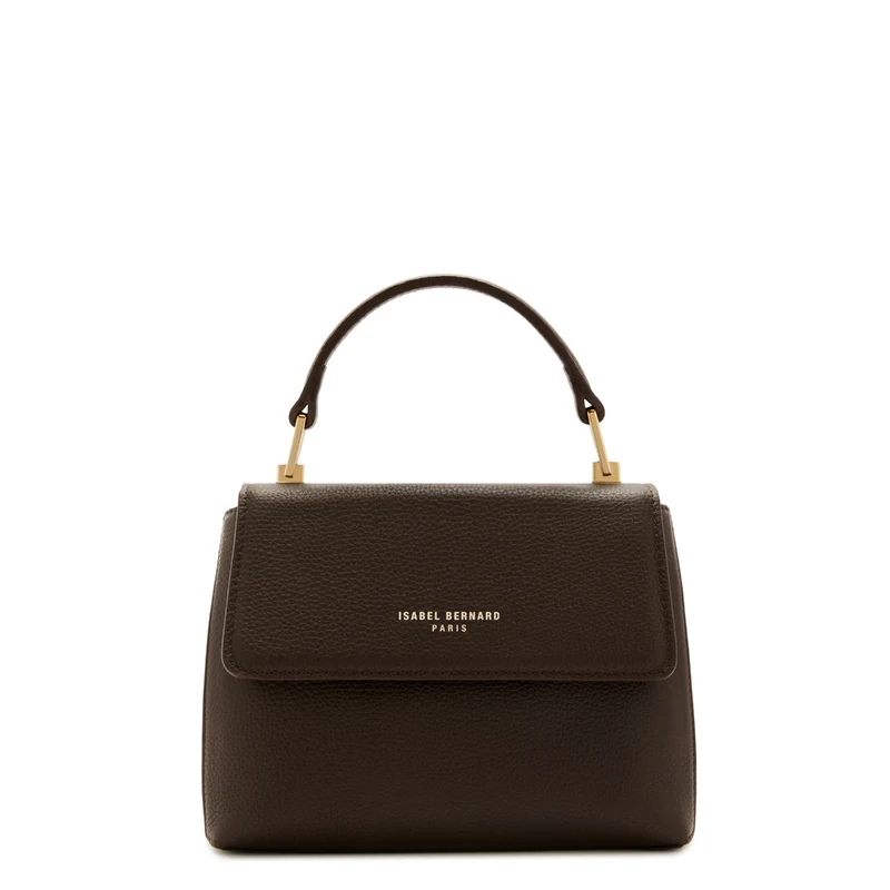 Isabel Bernard Femme Forte Heline Braune Kalbsleder Handtasche IB21130