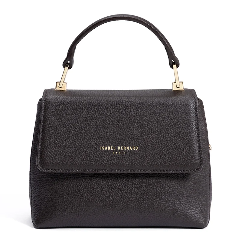 Isabel Bernard Femme Forte Heline Braune Kalbsleder Handtasche IB21130