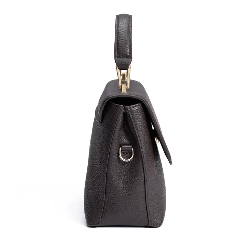 Isabel Bernard Femme Forte Heline Braune Kalbsleder Handtasche IB21130