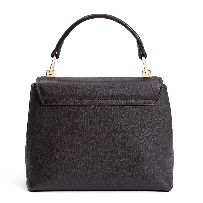 Isabel Bernard Femme Forte Heline Braune Kalbsleder Handtasche IB21130