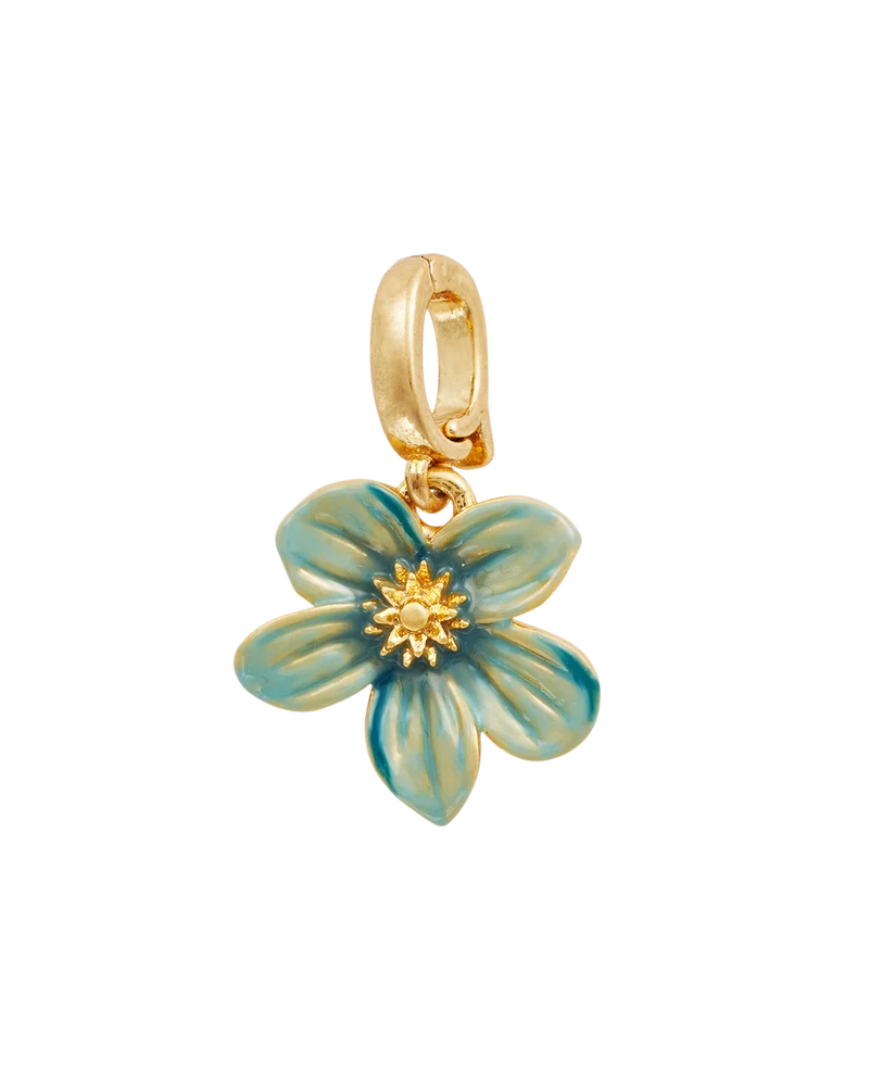 Gold Forget Me Not Flora Charm