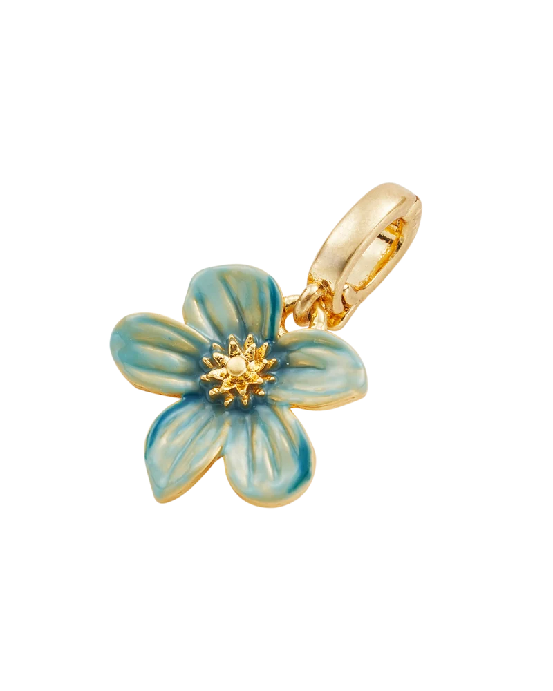 Gold Forget Me Not Flora Charm