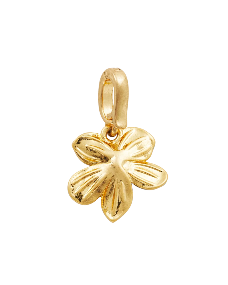 Gold Forget Me Not Flora Charm
