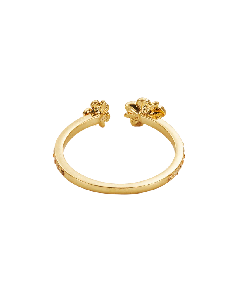 Gold Forget Me Not Flora Ring