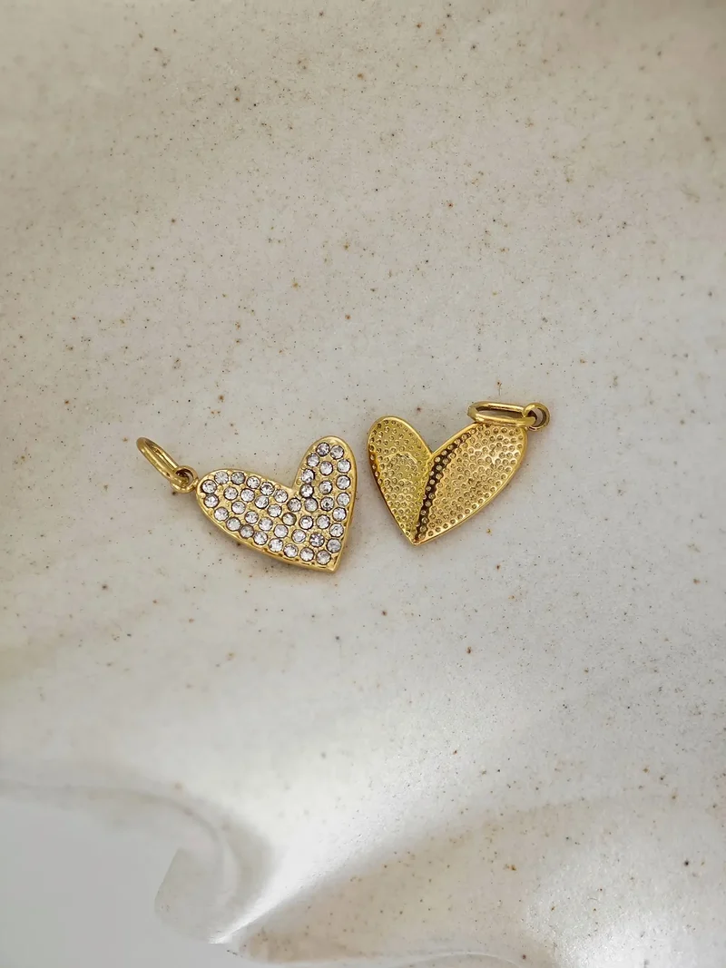 Sparkling Heart Charm