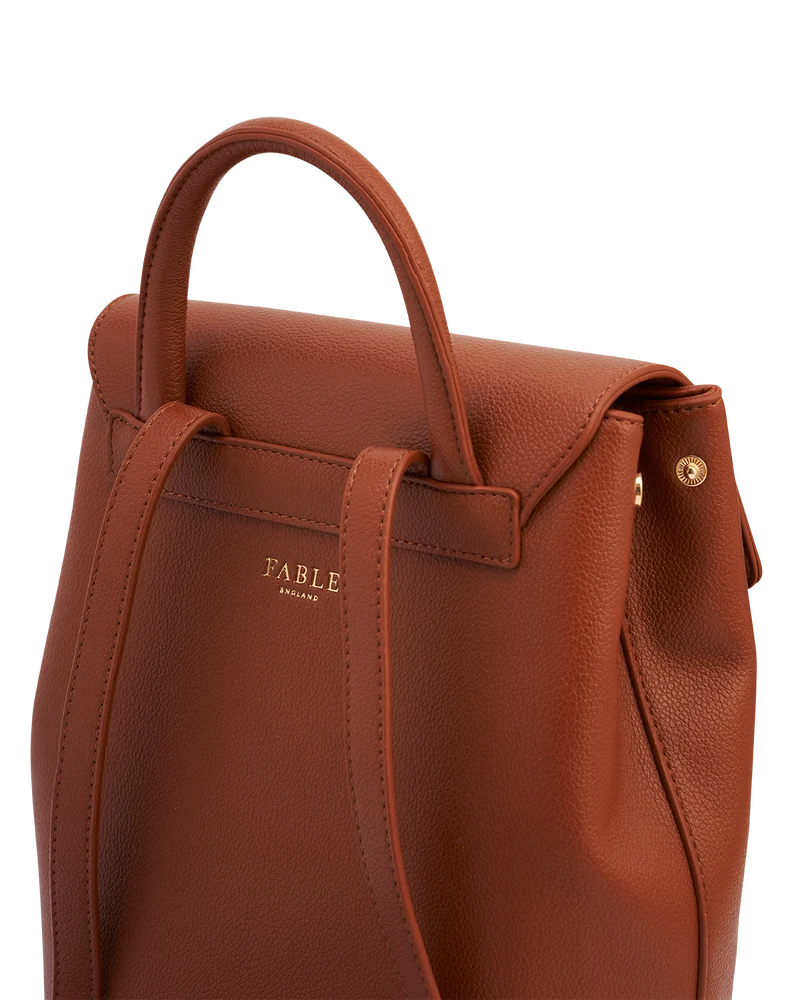 Laura Small Backpack in Tan