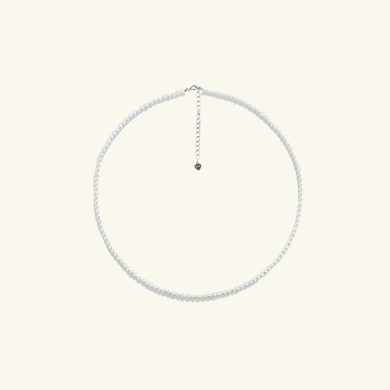 Bezaubernde Süßwasserperlenkette, 3–3.5 mm, 16–18 cm