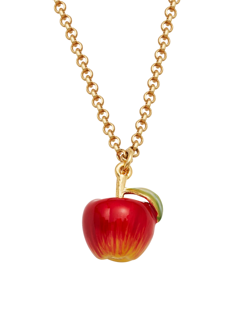 Apple Necklace in Gold