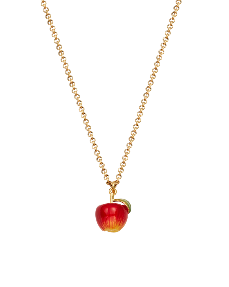 Apple Necklace in Gold