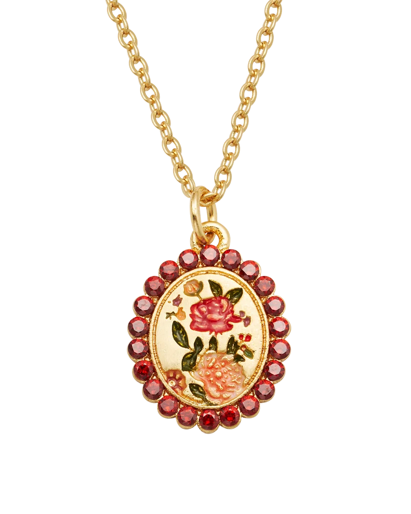 Eve Floral Necklace in Gold