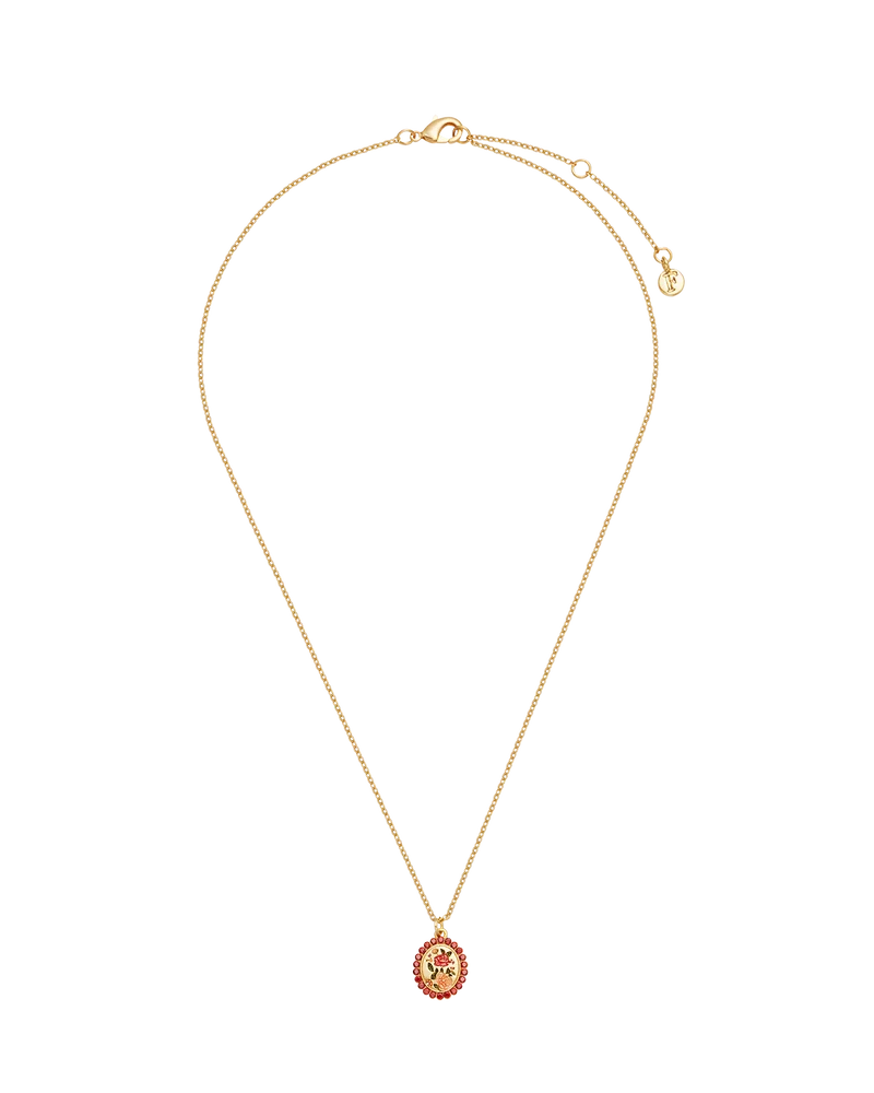Eve Floral Necklace in Gold