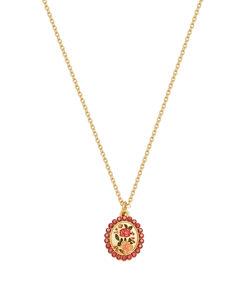 Eve Floral Necklace in Gold