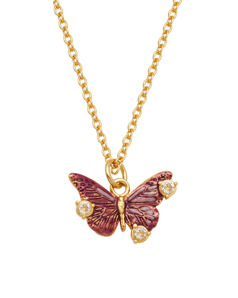 Hera Butterfly Necklace in Gold