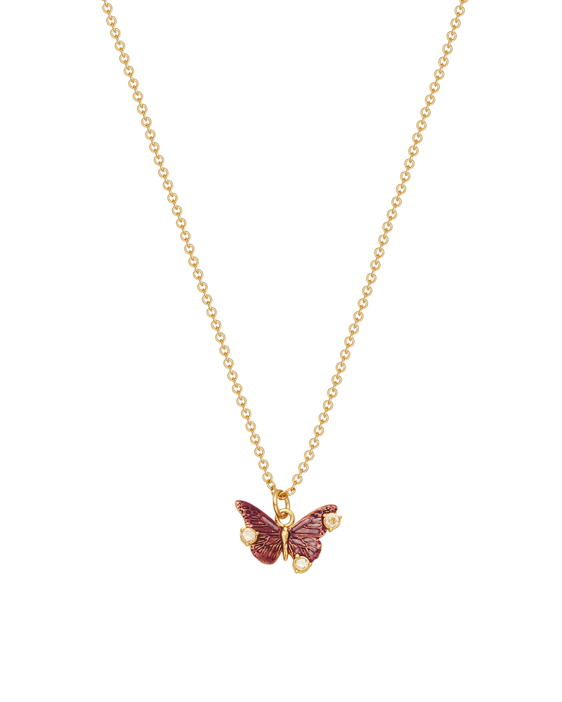 Hera Butterfly Necklace in Gold