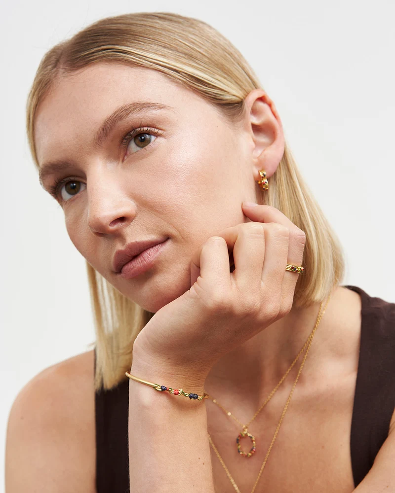 Orla Hedgerow Bangle in Gold