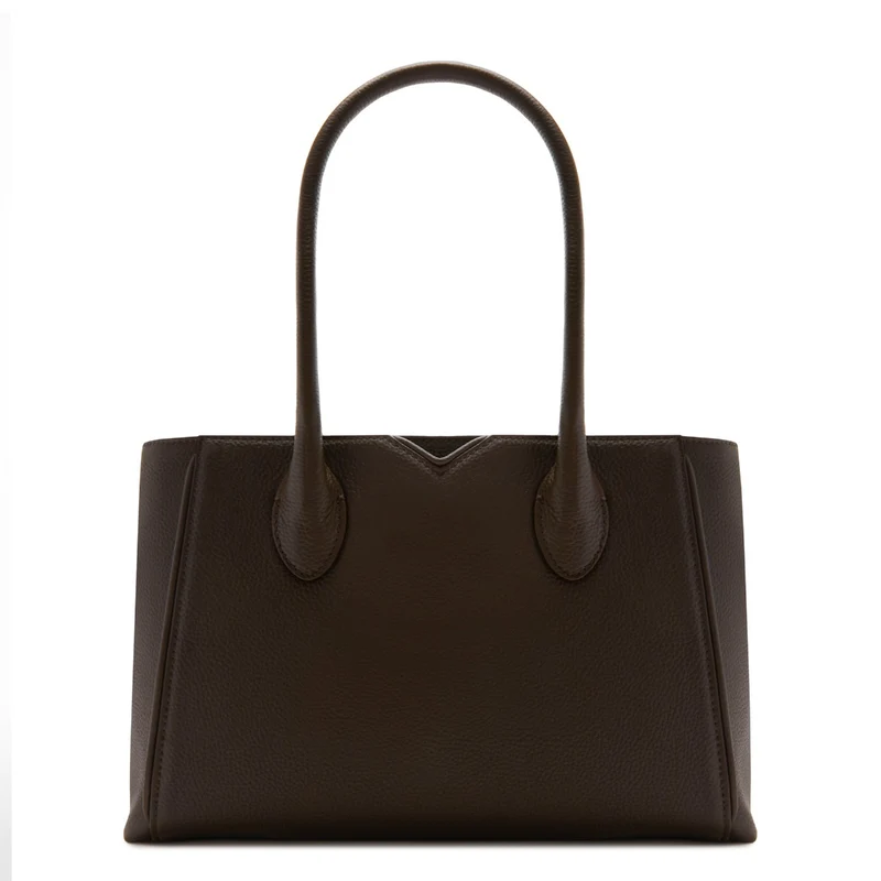 Isabel Bernard Honoré Cloe Midi Braune Kalbsleder Handtasche IB25082-031