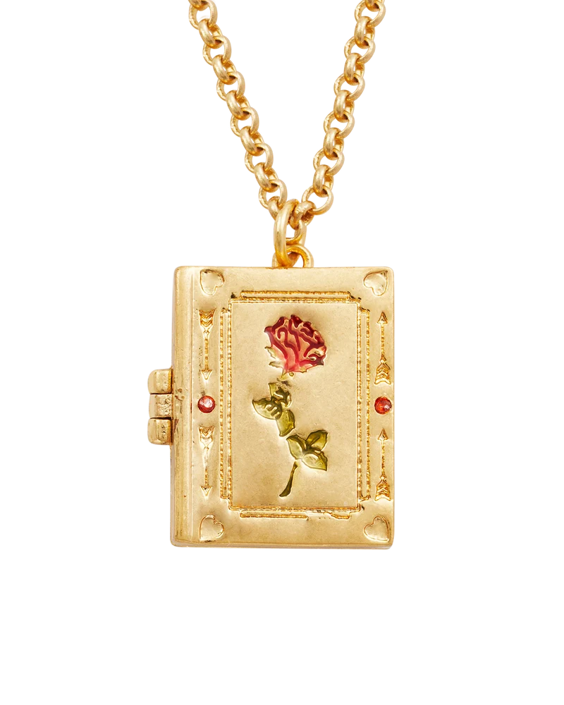 Secret Diary Gold Locket Necklace