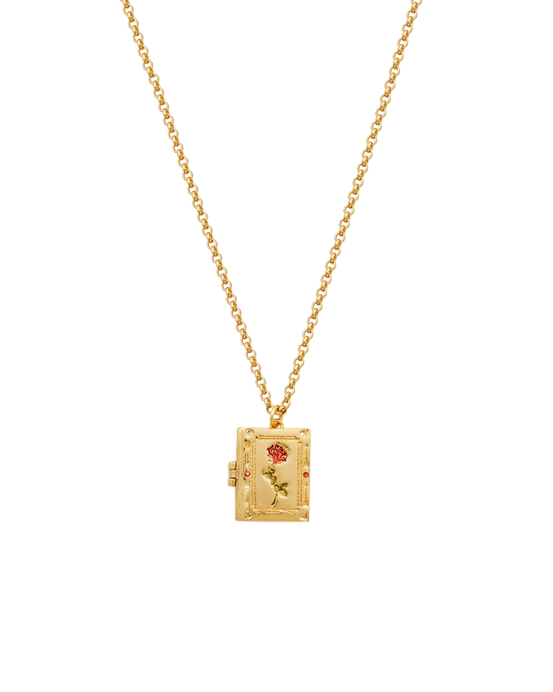 Secret Diary Gold Locket Necklace