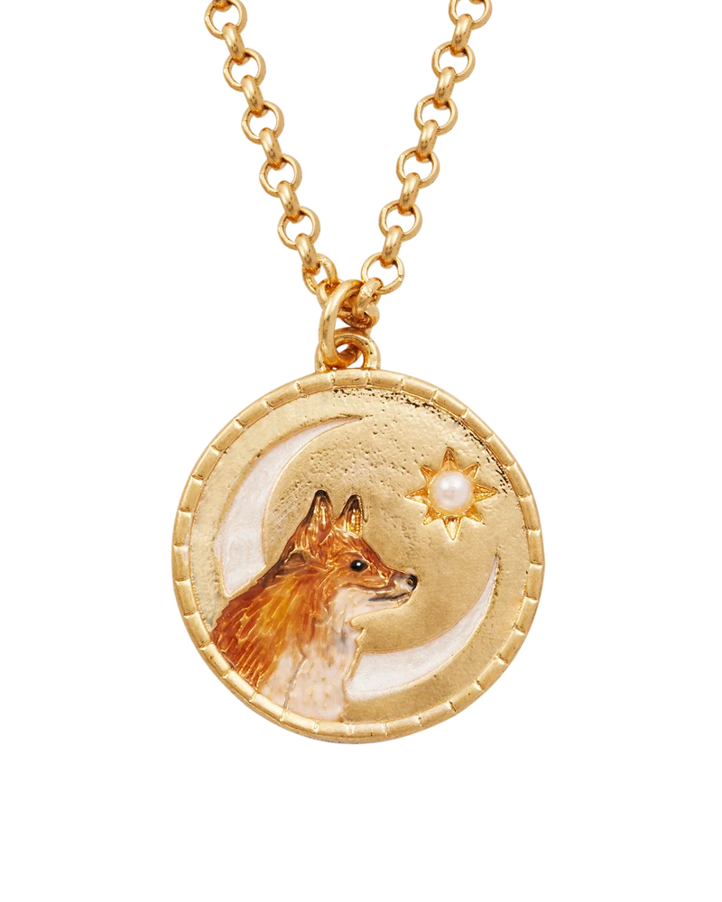 Gold Fox Spirit Guide Necklace