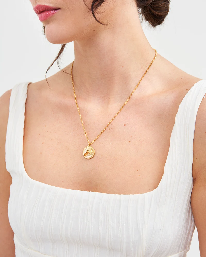 Gold Fox Spirit Guide Necklace