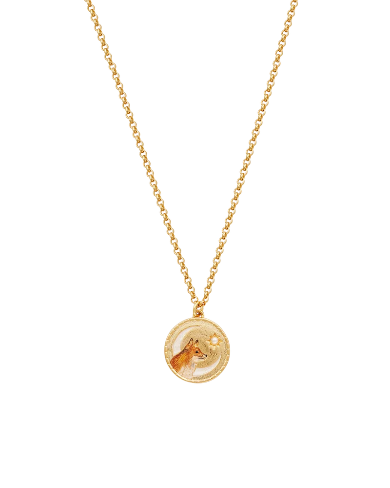 Gold Fox Spirit Guide Necklace