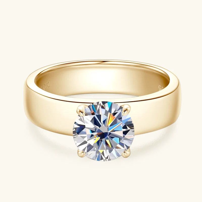 Pure Love Premium Moissanit Solitär-Verlobungsring 2 Karat