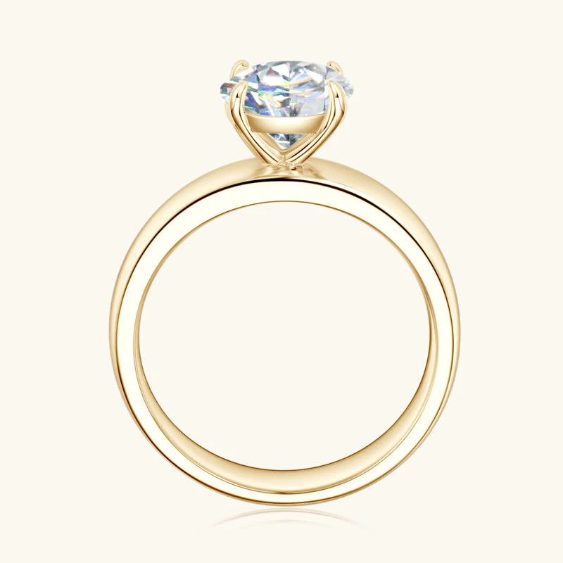 Pure Love Premium Moissanit Solitär-Verlobungsring 2 Karat