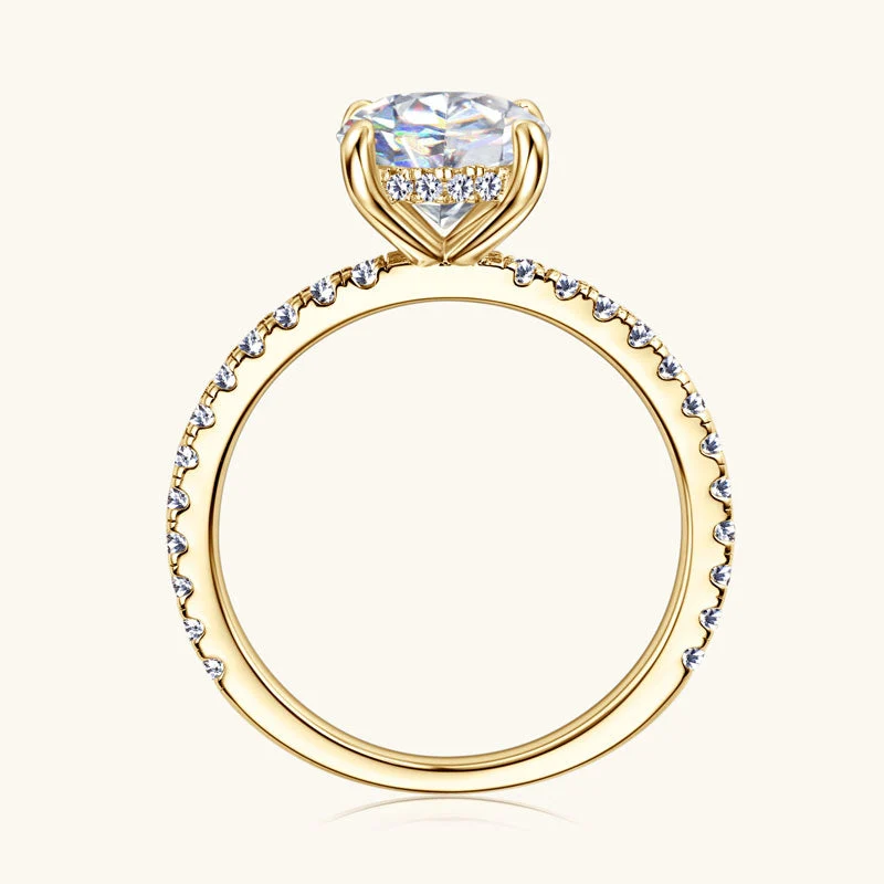 Eternity Premium Moissanit Pavé Verlobungsring 2 Karat