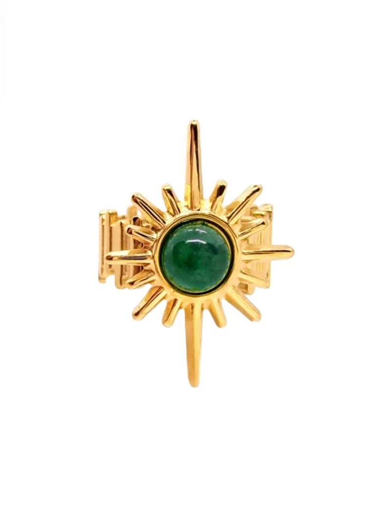 Grüner Sonnen Ring