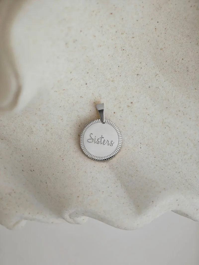 Sisters Coin Charm