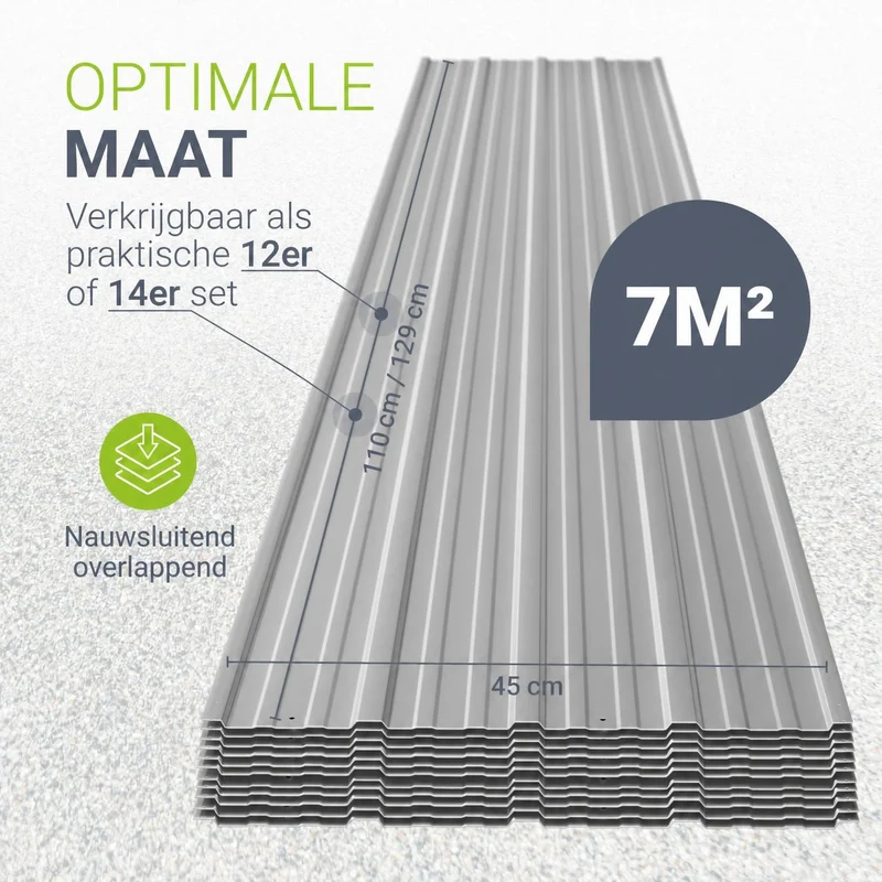 Trapezblech fürs Dach aus Stahl