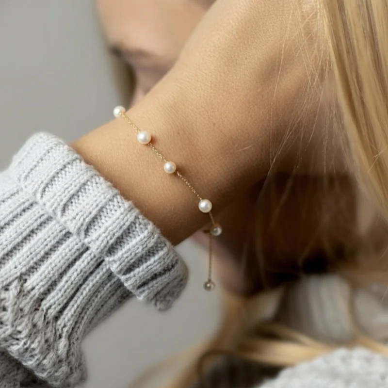 Sternennacht | Süßwasserperlenarmband
