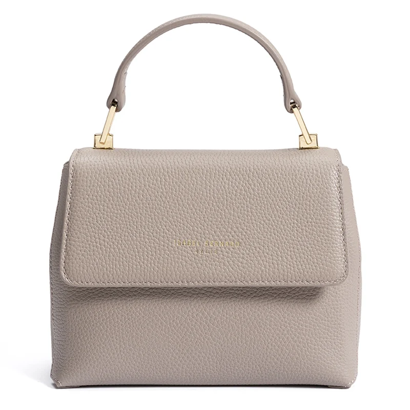 Isabel Bernard Femme Forte Heline Taupe Kalbsleder Handtasche IB21039