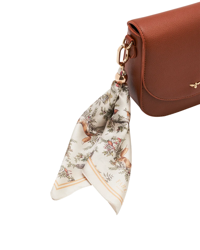 Beth Saddle Crossbody Bag in Tan