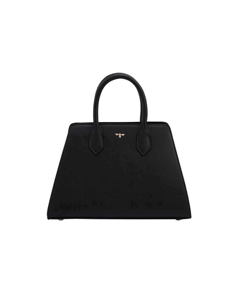 Grace Structured Tote Bag in Black