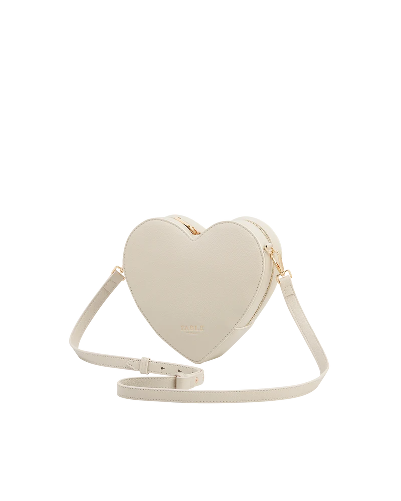 Heart Crossbody Bag in Stone